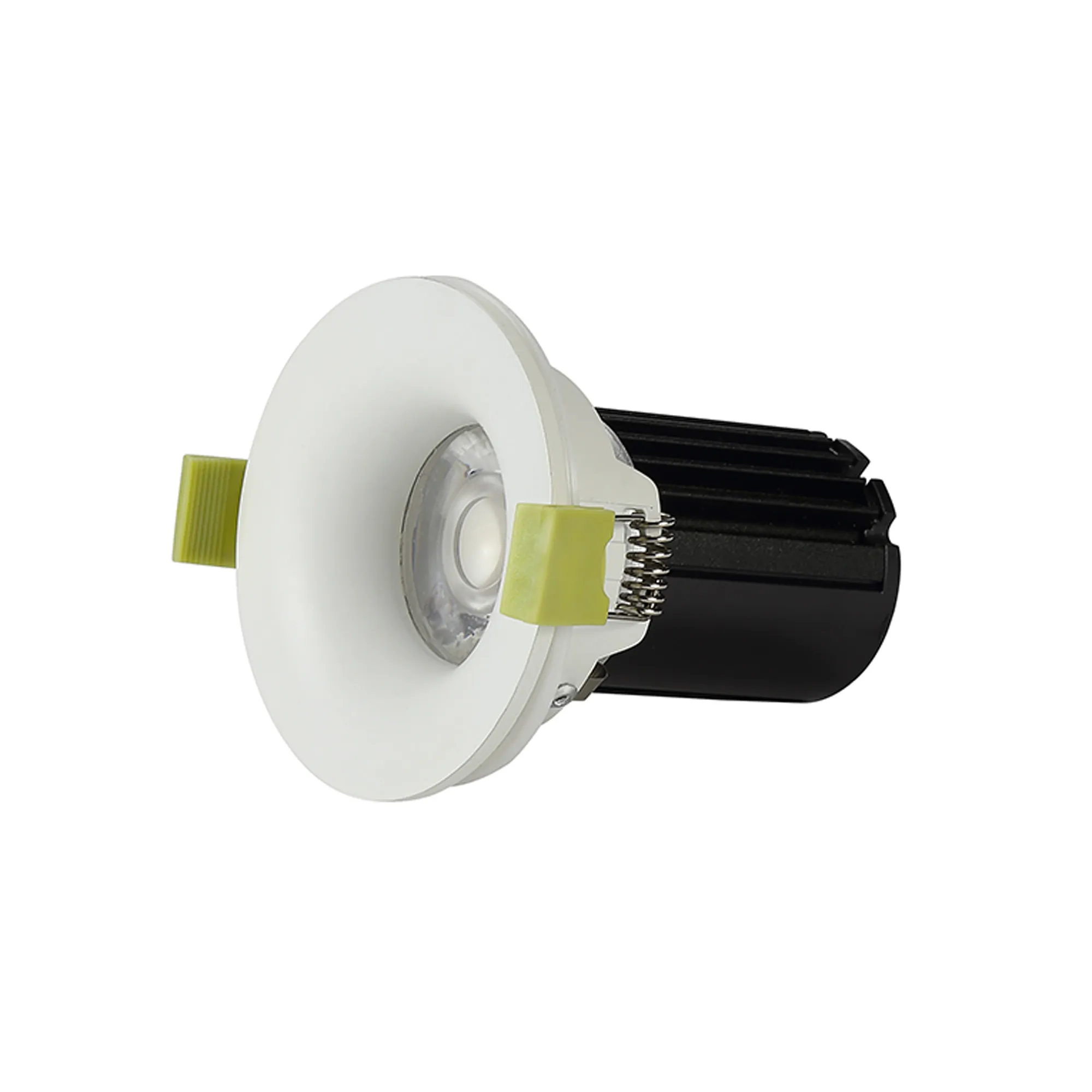 Bruve 9 Tridonic powered 9W 2700K 700lm 36° LED Engine,250mA , CRI>90 LED Engine Matt White Fixed Round Recessed Downlight, Inner Glass cover, IP65 DM201457  Dlux Bruve 9 IP65